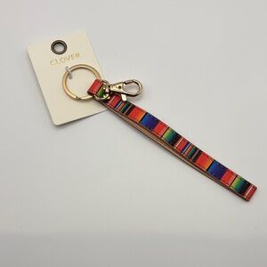 Multicolor Keychain/Bag Charm/Wristlet Strap NIP